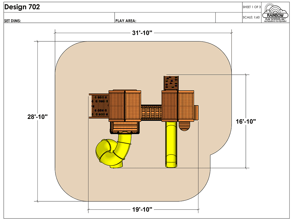 C38 Rainbow Play Village Design 702