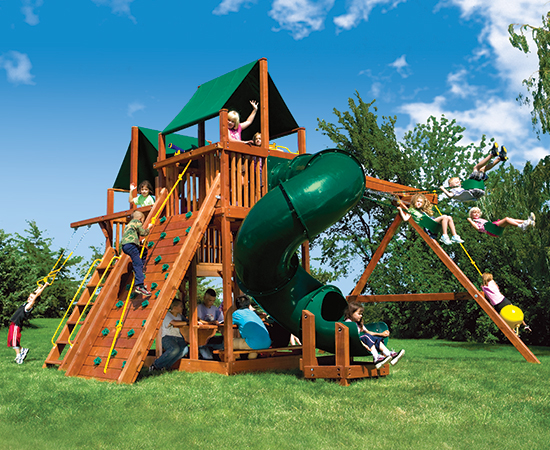 45B King Kong Clubhouse Pkg II with 360 Spiral Slide