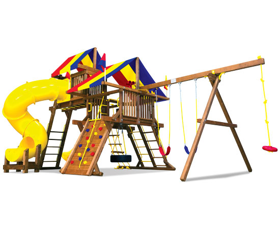 19J Rainbow Castle Pkg V with 360? Spiral Slide - Image 2