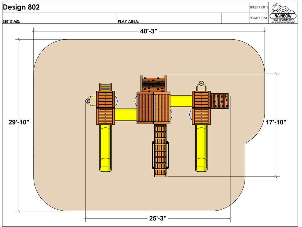 C41 Rainbow Play Village Design 802