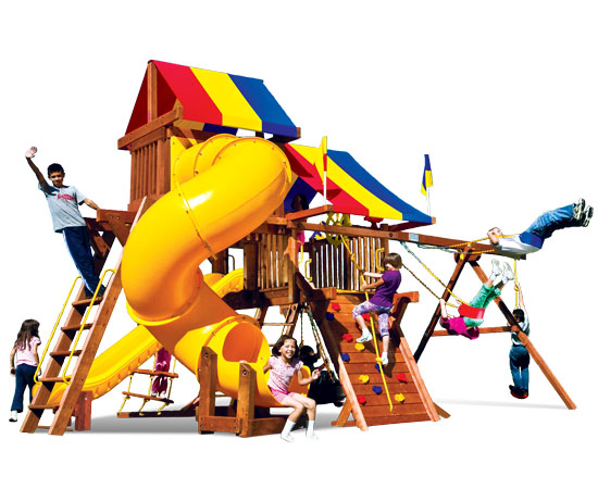 19J Rainbow Castle Pkg V with 360? Spiral Slide - Image 4