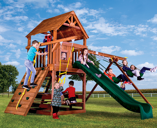 29D Circus Clubhouse Pkg II with Wooden Roof